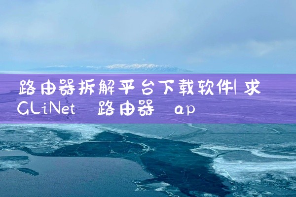 路由器拆解平台下载软件